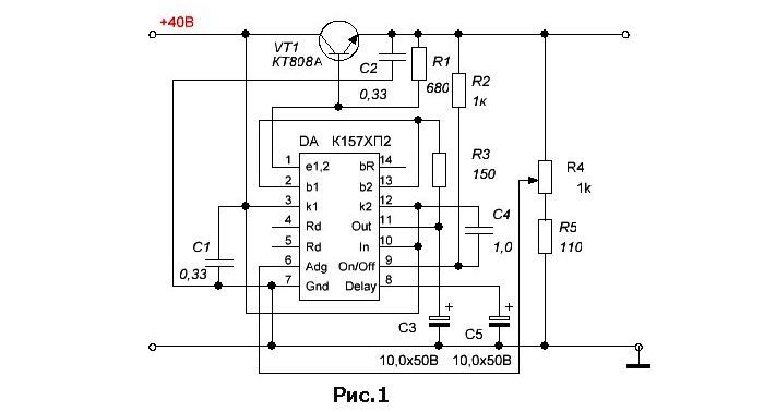 К157хп1 схема включения